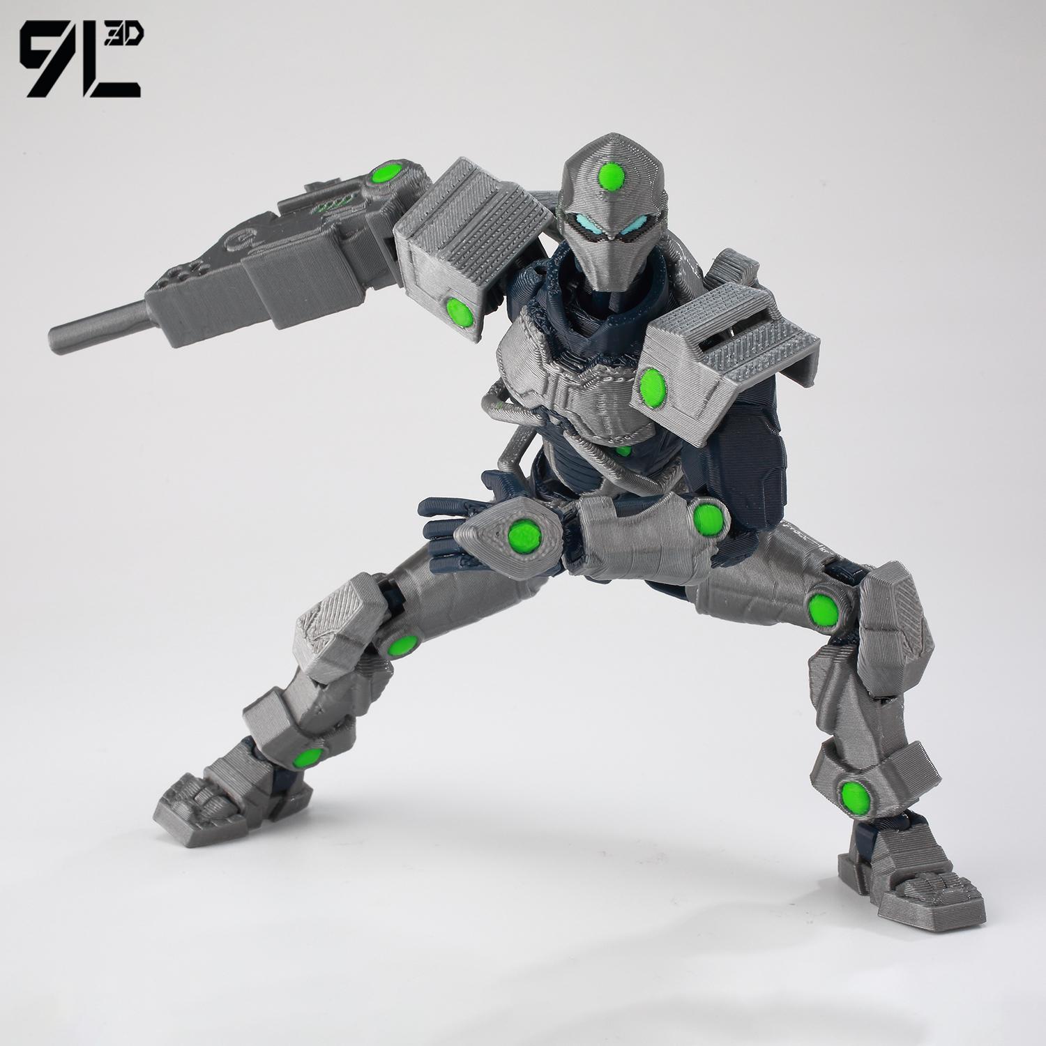 9L3D Printed Invincible Tech Jacker T13 Lucky13 Action Figure Dummy13 Motorcycle Multi-Jointed Collectible Model Toy Titan13