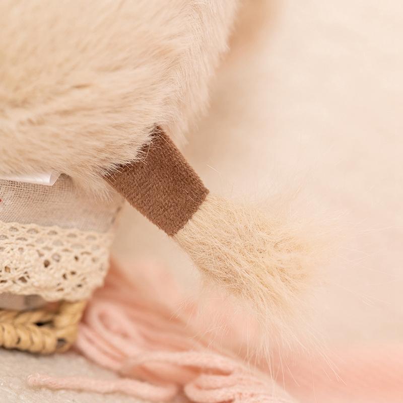 Wholesale Cuddly Plush Toys Cattle High Quality Fluffy Sitting Pose Doll Warm Cozy Children Companion Xmas Gift Home Decor Gift