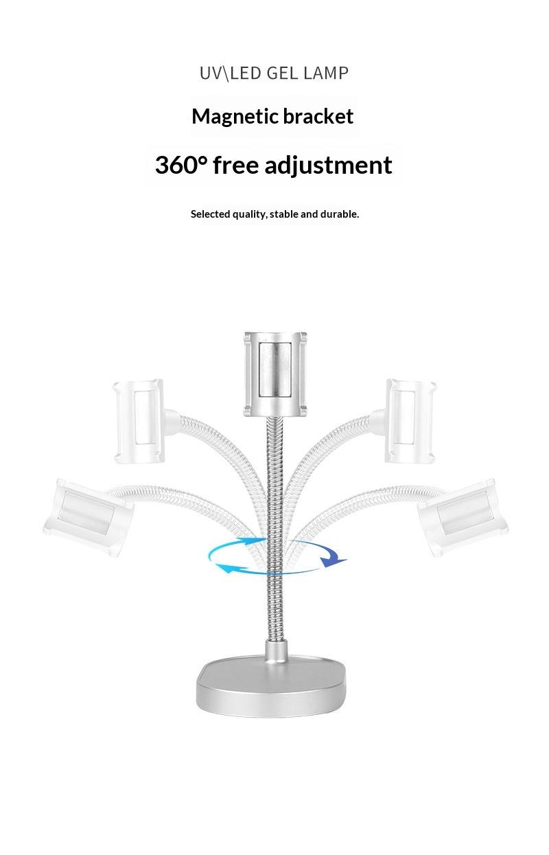 Nail straight light intelligent touch sensing nail sticker quick drying nail sticker diamond curing light straight light portable light bracket Fast LED Dryer with Timer