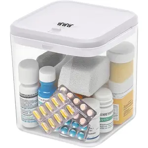 Medicine Lock Box with Combination Code, Small Lockable Organizer for Food Snacks Phone Medication Personal Items Electronics Gaming Devices, Phone Jail Lock Box