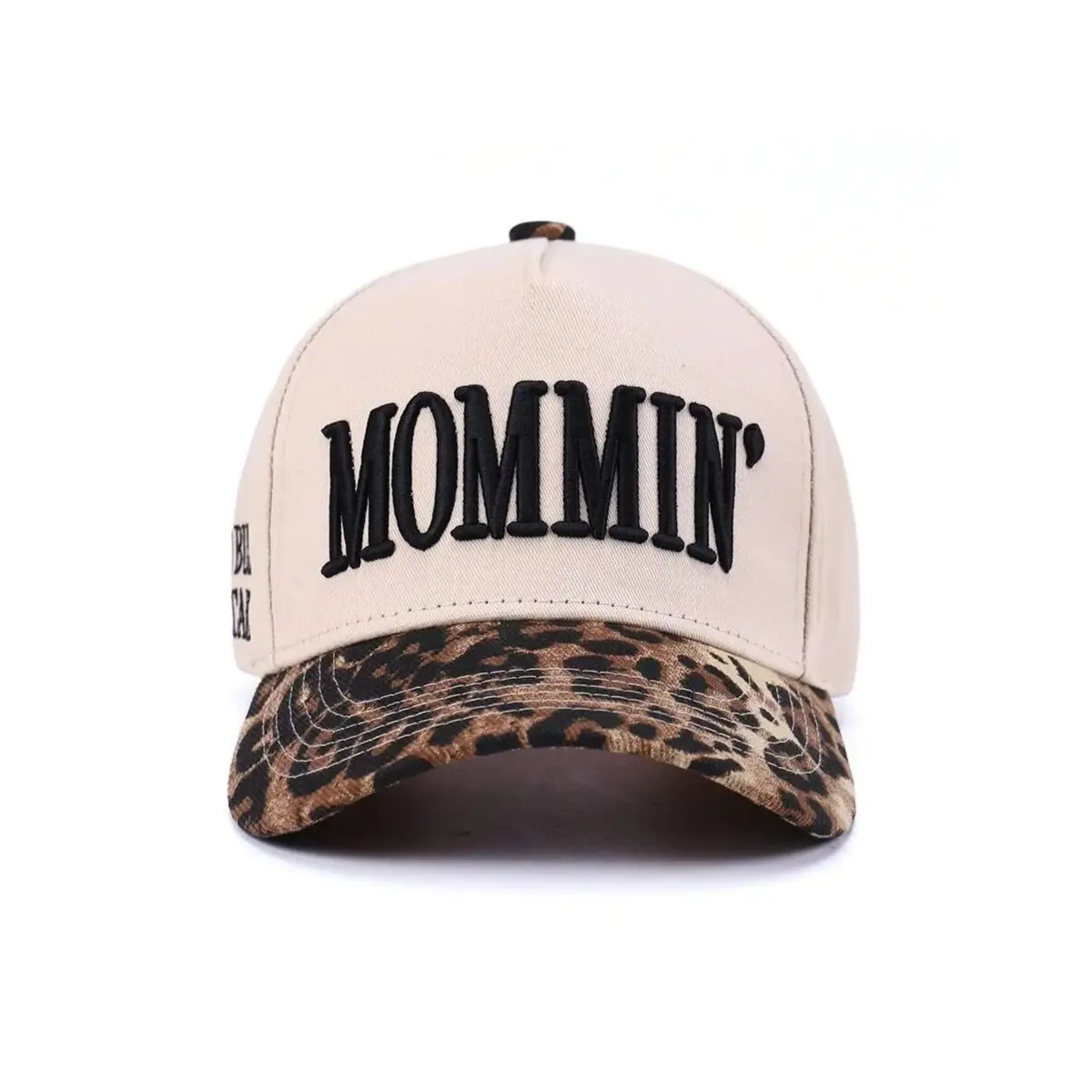 Women's Canvas Baseball Cap with 'Mommin' Embroidery, Vintage and Adjustable, Fashion Accessories for Women