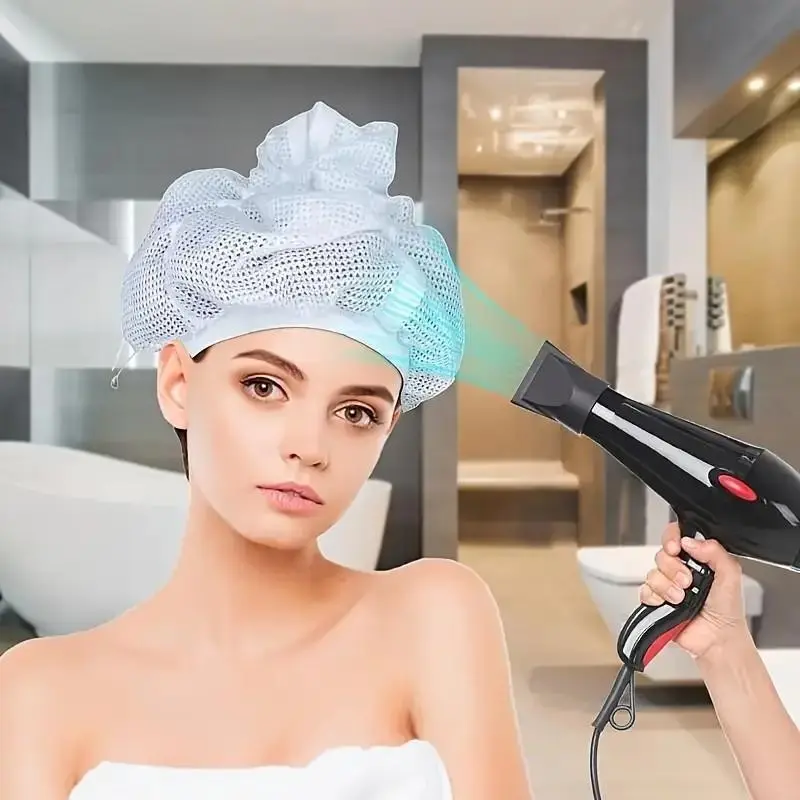 1pc Dry Hair Cap, Unlined Hair Dryer Cap, No Ca_prop_65_re, No Ca_prop_65_ca, Ideal for Quick Drying, Essential Hair Care Accessory, Haircare