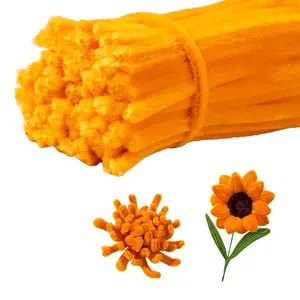 100 count Pipe Cleaners Chenille Stem, Orange Color Pipe Cleaners Set for Pipe Cleaners DIY Arts Crafts Christmas Decorations, Chenille Stems Pipe Cleaners ()