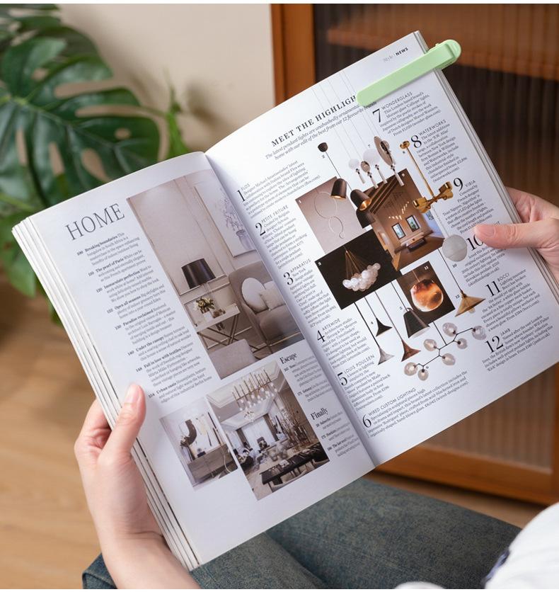 Automatic Page Tracker Bookmark Set, Soft Silicone Non-Deforming, Simple Practical Multifunctional Reading Bookmark for Home Students