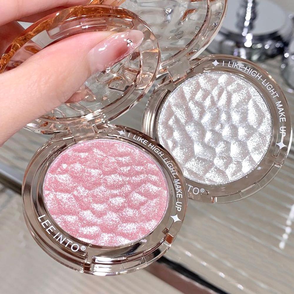 Portable Glitter Highlighter Powder, Shimmering Highlighter Palette, Long Lasting Lightweight Pearly Makeup Powder, Facial Brightening Cosmetics, Valentine's Day Gift, Cosmetics Glam Powder, High Shine Makeup