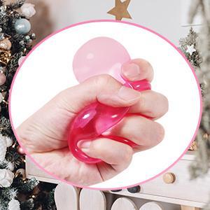 Squishy Ice Cube Shape Stress Cube Fidget Toy, Soft Filling Stress Balls for Kids Adults, Calming Sensory Fidget Toy for Stress Relief & Relaxation, Blue