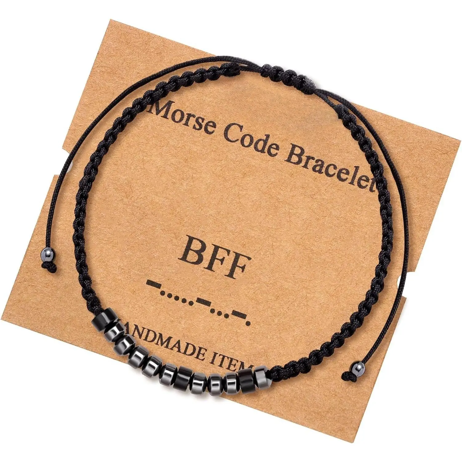 Morse Code Bracelets for Women Men Gifts for Her Him Mom Dad Daughter Sister   Funny Inspirational Bracelets for Women  Adjustable Silk Beaded Wrap Bracelet