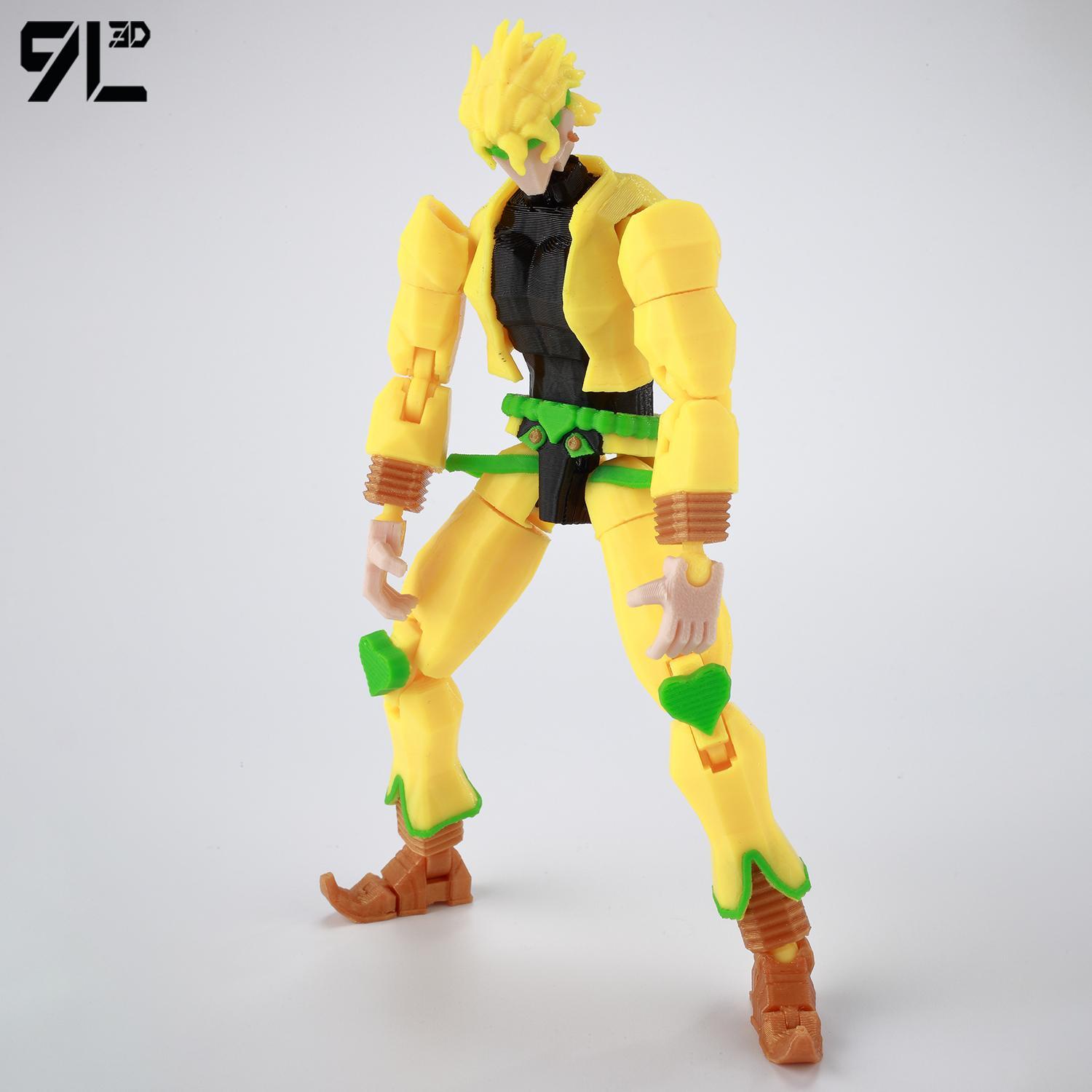 ​9L3D Lucky13 JoJo's Jotaro Kujo Action Figure Dummy13 with Star Platinum T13 Multi-Jointed 3D Printed Collectible Toys Titan13popular popular