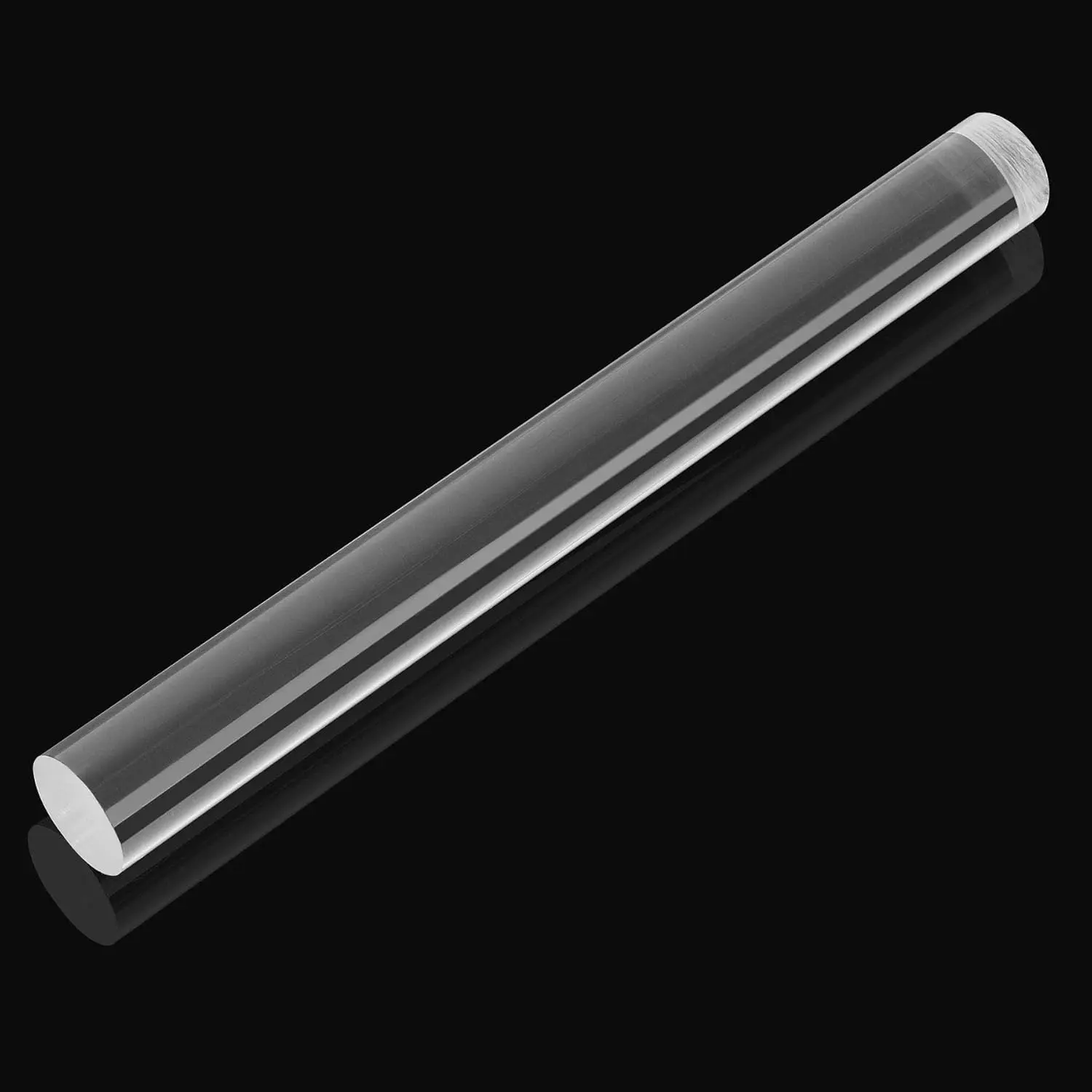 1 count  Polymer Clay Roller Clear Rolling Pin | Round Tube Roller Tool, Clear Solid , Smooth Non Stick Clay Rolling, DIY Polymer Clay Crafters