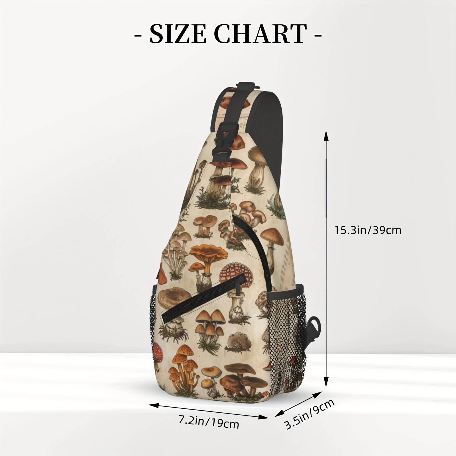Crossbody Chest  Hiking  Mushroom Atlas Shoulder  Folding Large Capacity Fashion Durable Can Be Used For Shopping, Work, Leisure  Beach  Fishing   Accessories Must Have  For School Back Christmas Gifts bag travel backpack