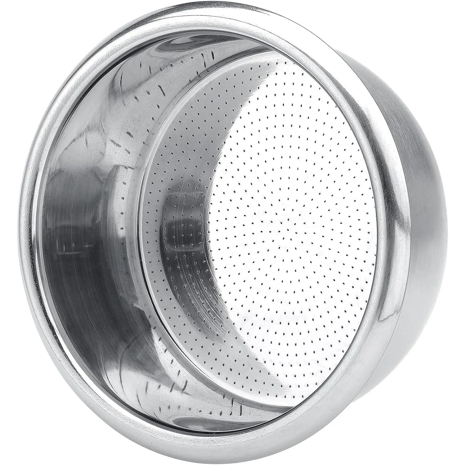 51mm Precision High Extraction Basket, 16-18g Portafilter Basket for 51 mm Delonghi Espresso Machines, Includes Paper Filters (200pcs) and Puck Screen, 0.8mm Thickness, 0.28mm Hole Diameter