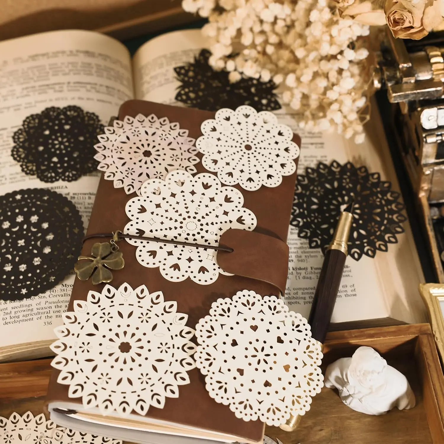 30 count Lace Paper for Scrapbooking DIY Crafts Wedding Decoration,  Lace Decorative Paper for Journals Cards Albums Invitations Scrapbooking Embellishments