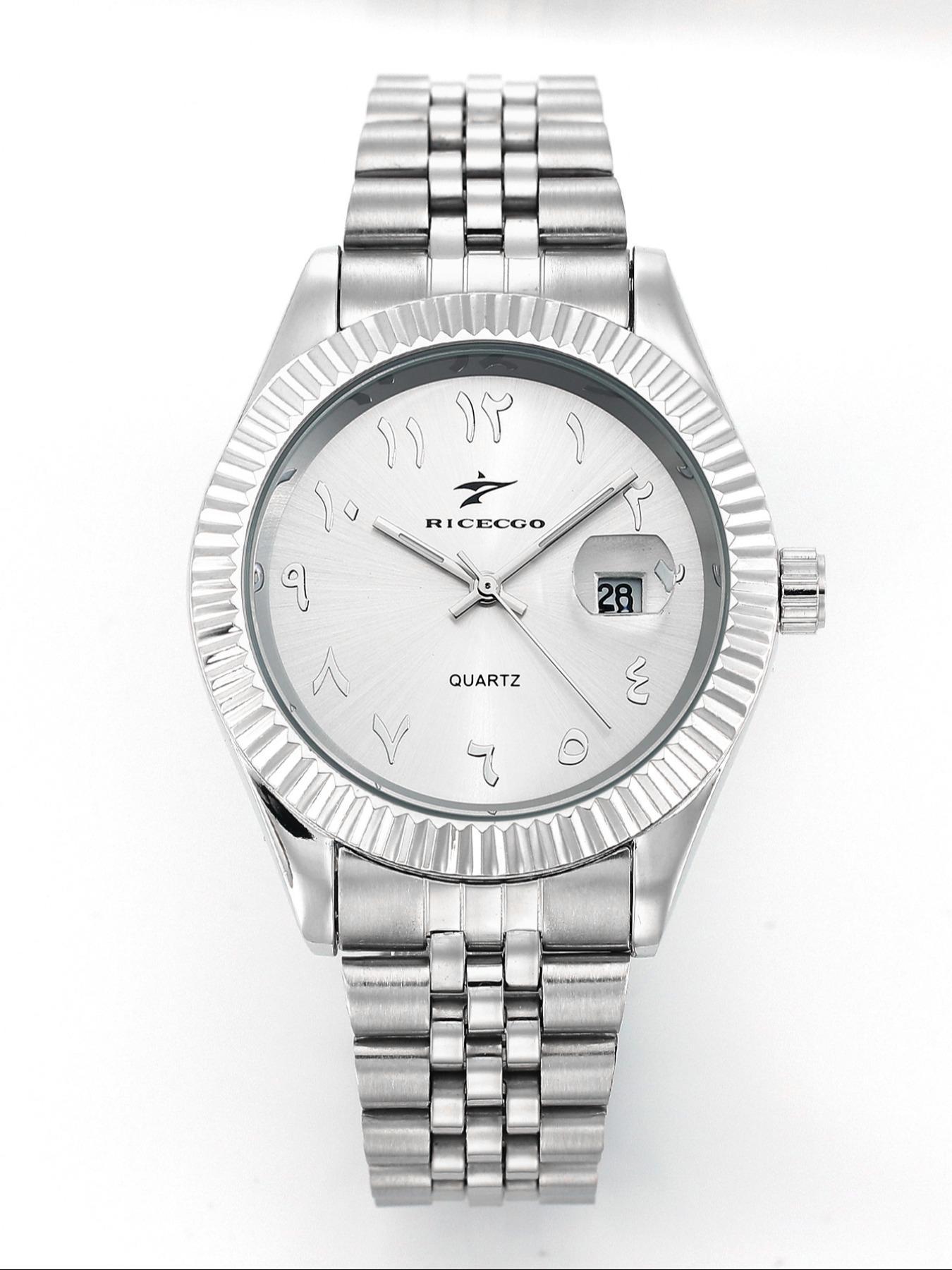 Men's Business Fashion Round Dial Analog Quartz Watch, Fashion Watch for Party, Daily Clothing Decor, Trendy All-match & Exquisite Watch for Birthday Gift with Box, Business Fashion Watches