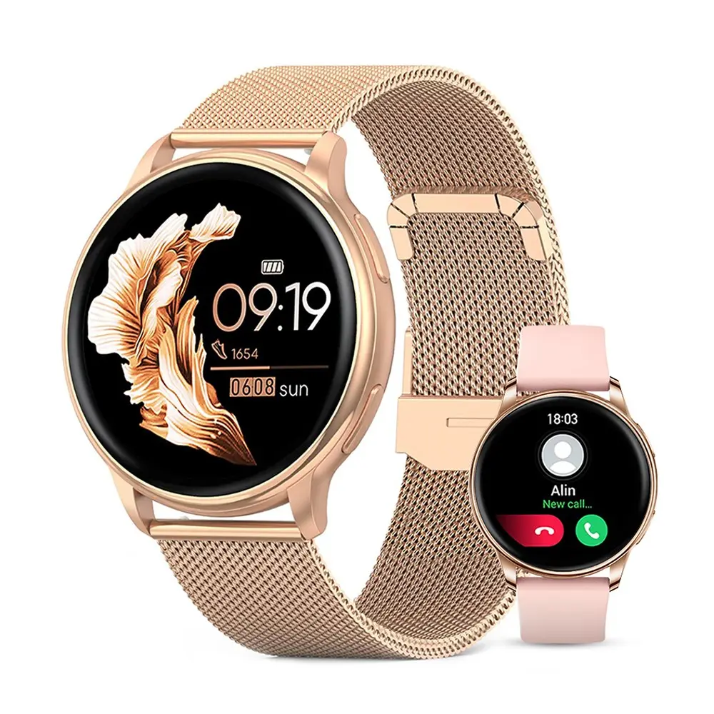 MEVADEN 1.32 Inch Display Smart Watch For Women, Sports Smartwatches, Answer/Make Calls And Message Reminders, 100+ Exercise Modes Fitness Watch Suitable For Daily Use And Gifts, Compatible With Ios And Android Phones
