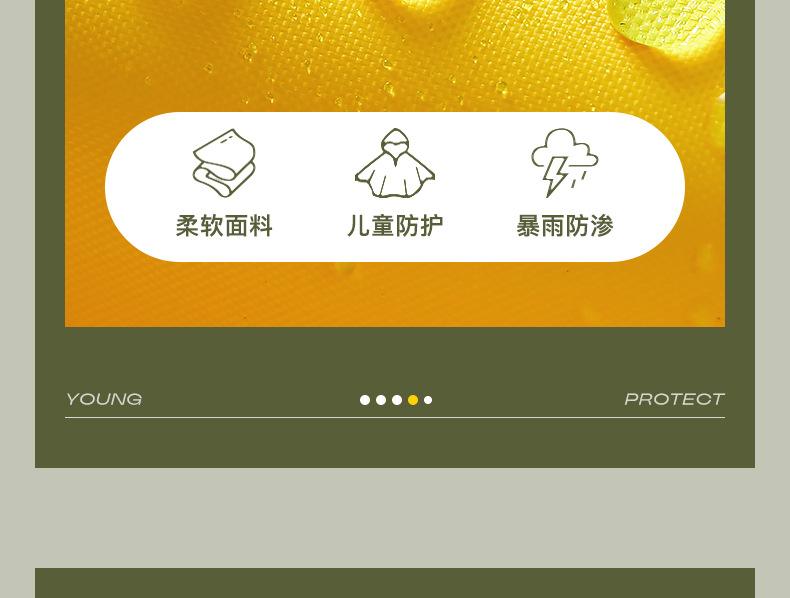 Cute Thicken Kids Cartoon Raincoat Ponchos Toddler Rain Jacket Children Rainwear with Large Brim Windproof Students Rain Suit