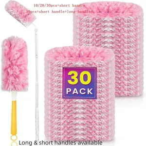 Duster Set, 1 Set Duster Brush with Replacement Head & Handle, Household Cleaning Tool for Home Car Office Dormitory Kitchen Bathroom, Home Cleaning Products, Cleaning Supplies