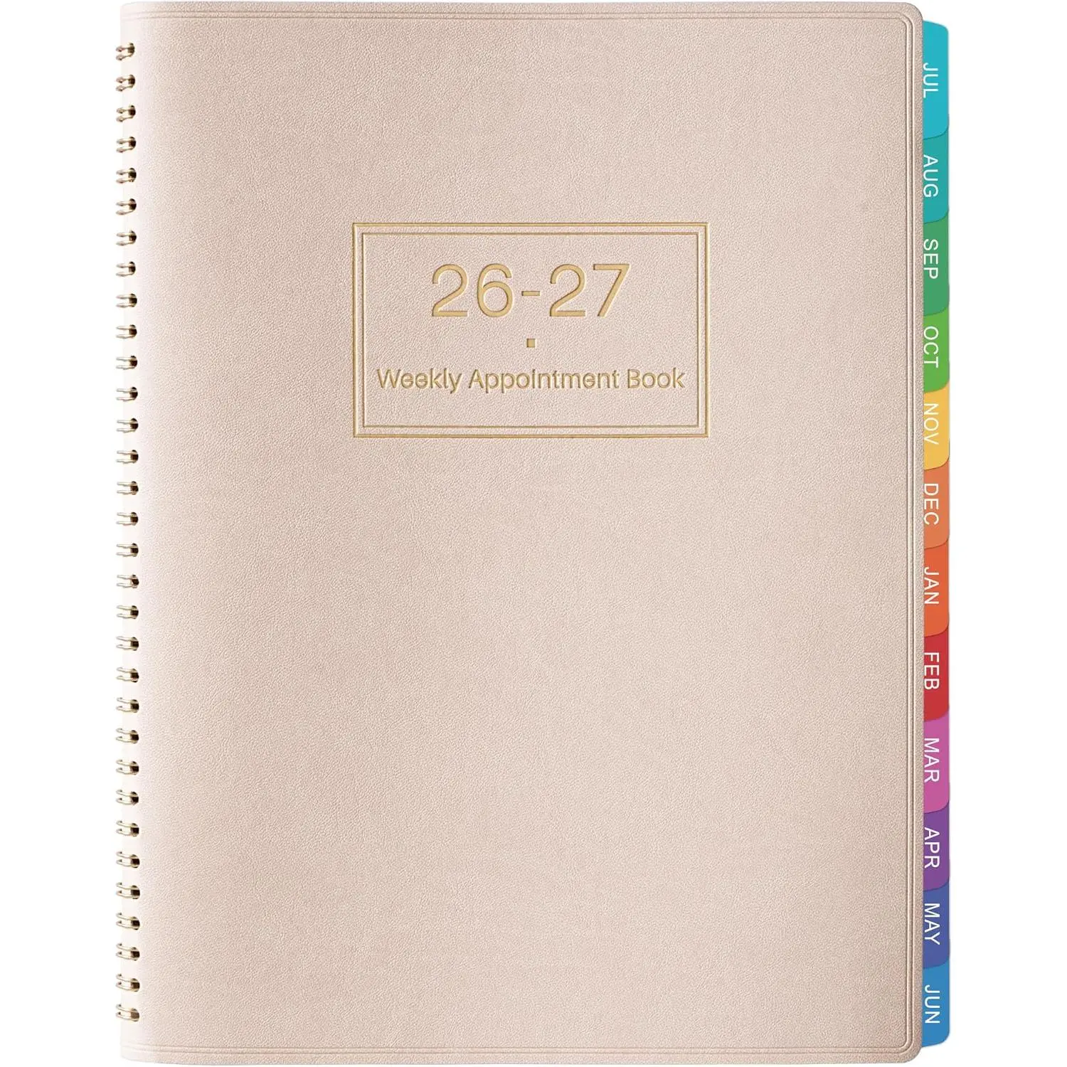 Appointment Book 2026-2027 - Daily Hourly Planner 2026-2027, July 2026 - June 2027, 8.5" x 11", 26-27 Weekly Appointment Planner with 15-Minute Interval, Flexible Soft Cover, Colorful Tabs -