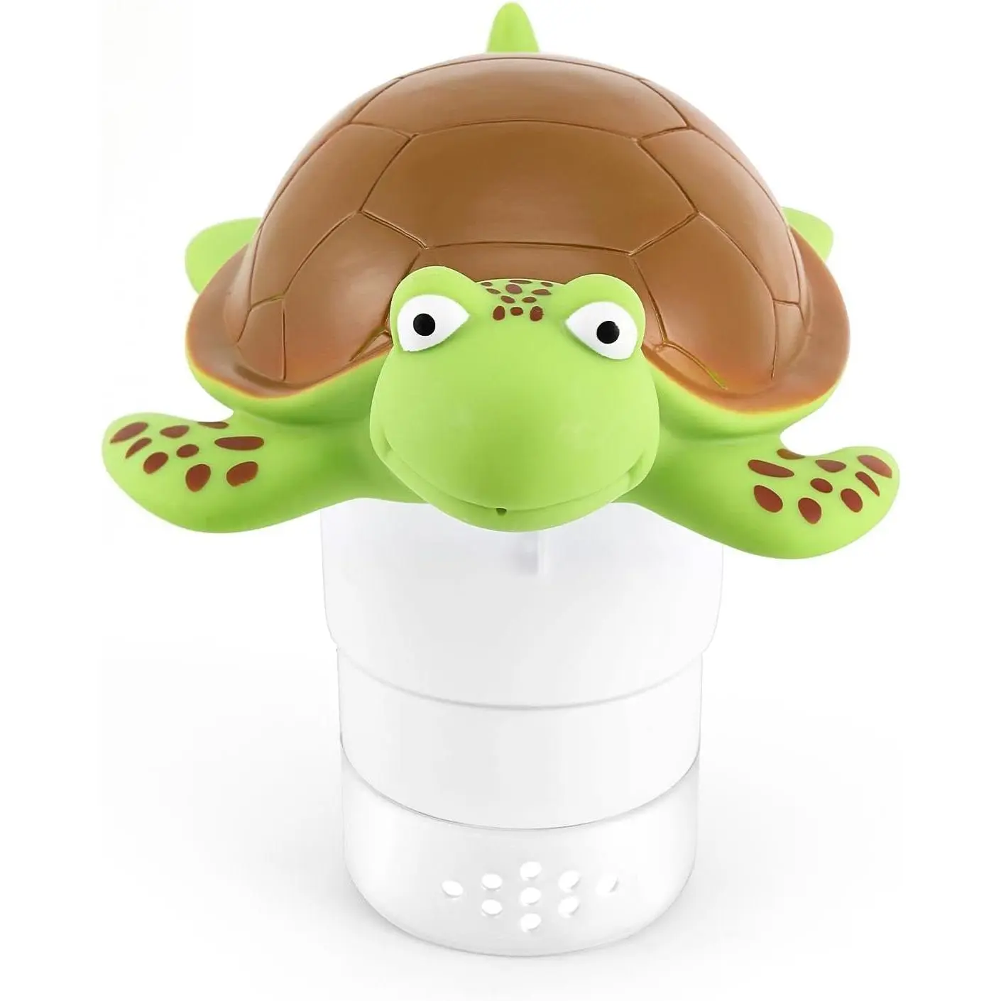Pool Floating Chlorine Tablet Dispenser,Large Display Collapsible Chlorine Tablet Floater,Release Adjustable,Chlorine Tablet Floater for Indoor & Outdoor Swimming Pool,Hot Tub&SPA. (Turtle)