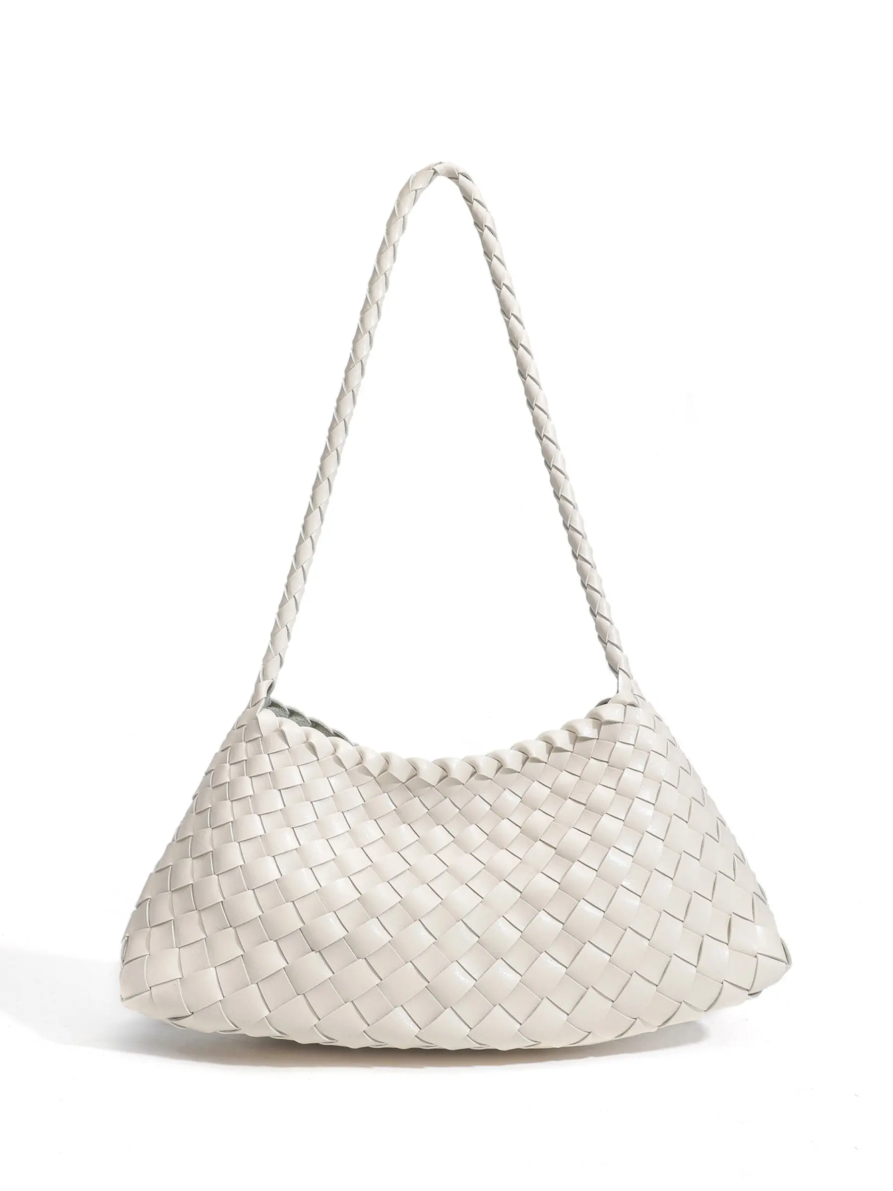 Unique Shoulder Bag for Women, Casual Woven Basket Handbag, Stylish Mother-Child Bucket Bag, Fashionable and Trendy Design, Aesthetic Shoulder Bag