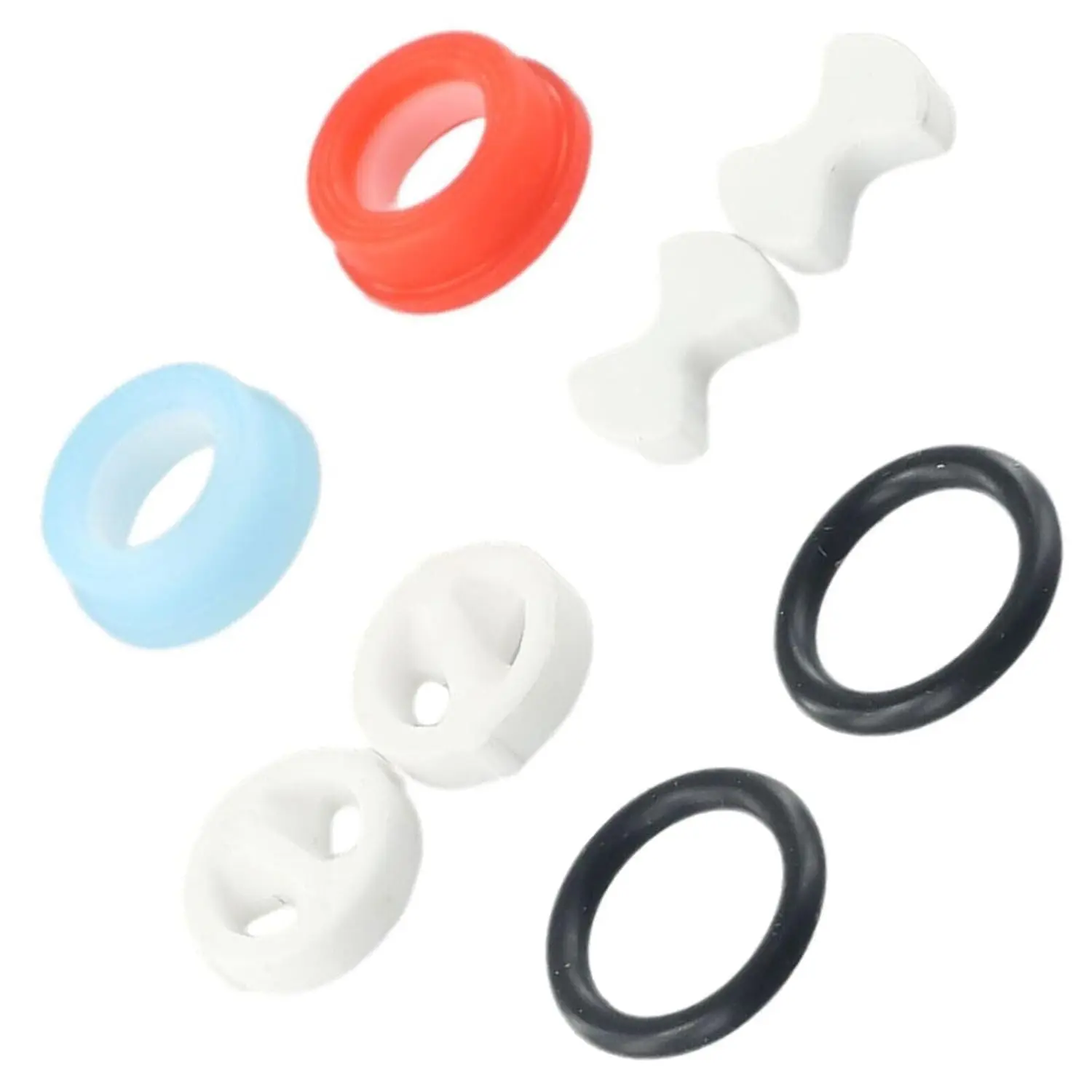 16Pcs Plumbing O-Ring Set Tap & Valve Washers - Ceramic Disc Cartridges, Silicone Washer Inserts, Plumbing Valve Tap Replacement Parts