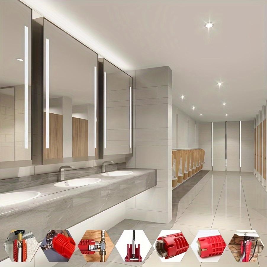 8 in 1 Multi-functional Sink Wrench, Adjustable Wrench, Bathroom Water Pipe Faucet Installation Repair Tool, Multifunctional Wrench Suitable for Hotel/Restaurant/Commercial, Multifunctional Wrench Set