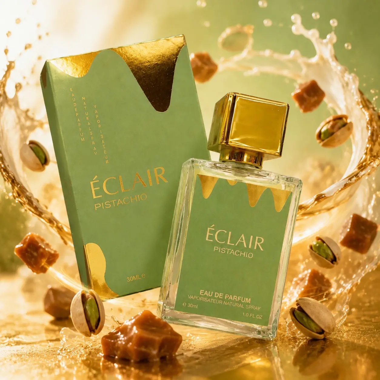 Almond Milk Scented Perfume, Sweet Treat Almond Milk Fragrance, Creamy Nut Caramel Notes, Gentle Luxury Women's Cologne, 30ML, Long-Lasting, All-Year Use