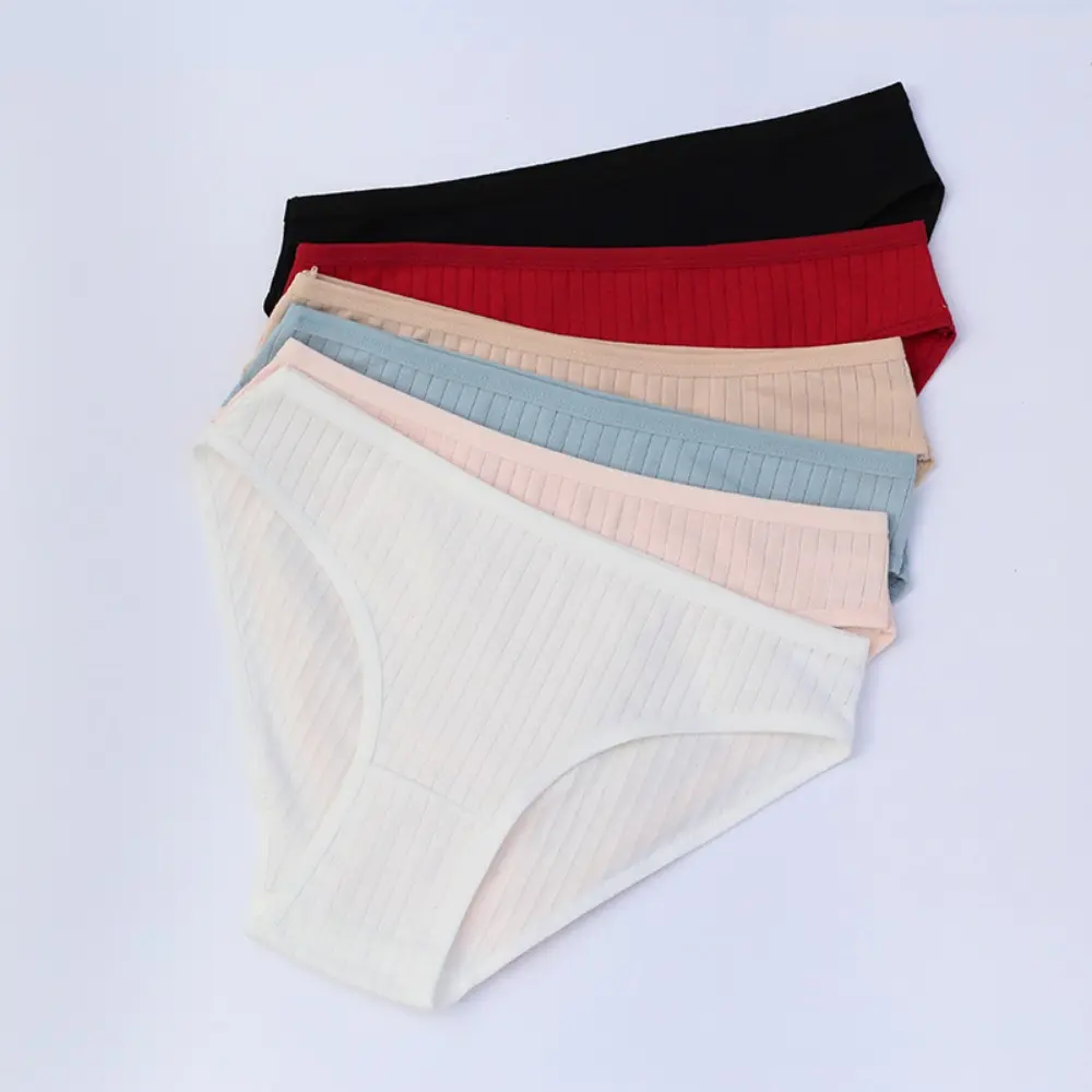 Women's Basic Cotton Mid-Rise Briefs - Soft, Breathable, Full-Coverage Sun-Protective Underwear for Everyday Comfort, Cotton Underwear, Everyday Wear