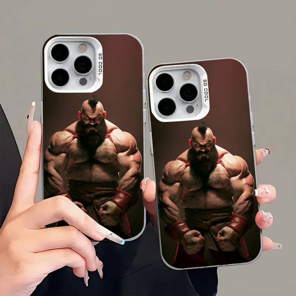 1PC Game character Z-Zangief  Phone Case for IPhone 17 Max 16 Pro Mobile Shell 14 13 15 Soft Shell