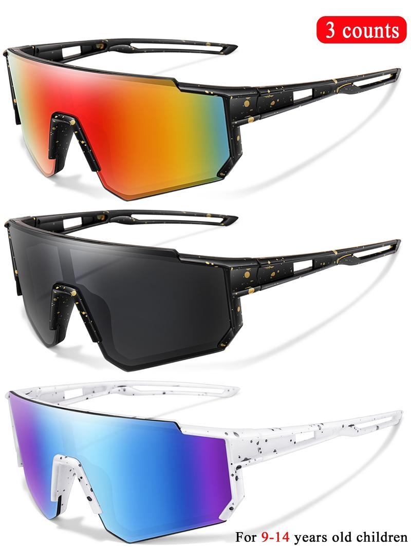 3 Pairs Youth Sunglasses with UV Protection for Wholesale Goggles Retail age 9-14 Years Old Boy Girls Baseball Cycling Running ski 3 Pairs Youth Sunglasses with UV Protection for Wholesale Goggles Retail age 9-14 Years Old Boy Girls Baseball Cycling Running ski