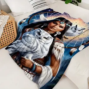 The Queen of Eagles Fleece Blanket Is Suitable for Sofas, Beds, Travel, Camping, Living Rooms, Offices, Couches, Chairs, And Beds.It Features a Digitally Printed Design And Is Made from Soft, Warm Fleece Fabric