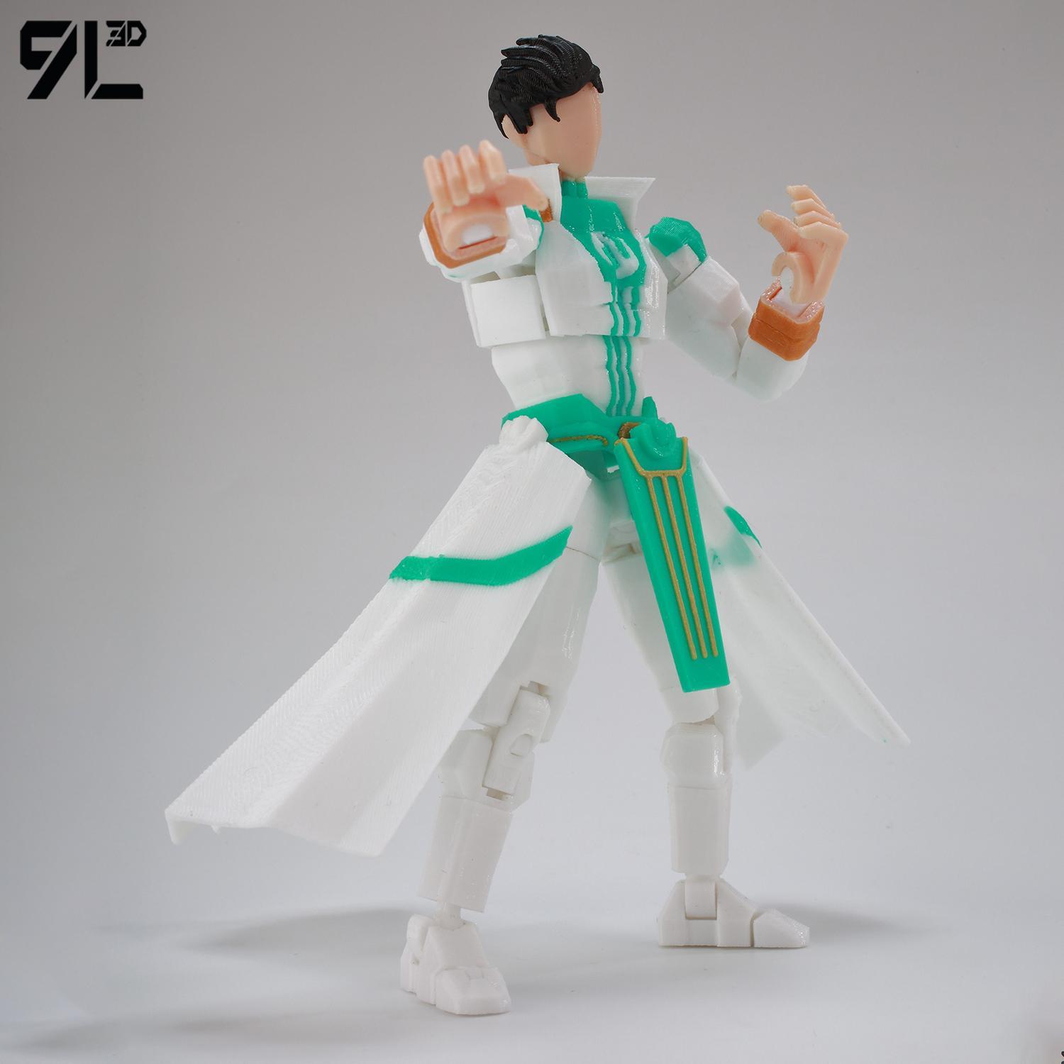 9L3D Printed NEWInvincibles Tech Jacker Titan13 Lucky13 Action Figure Dummy13 Motorcycle Multi-Jointed Collectible Model Toy T13