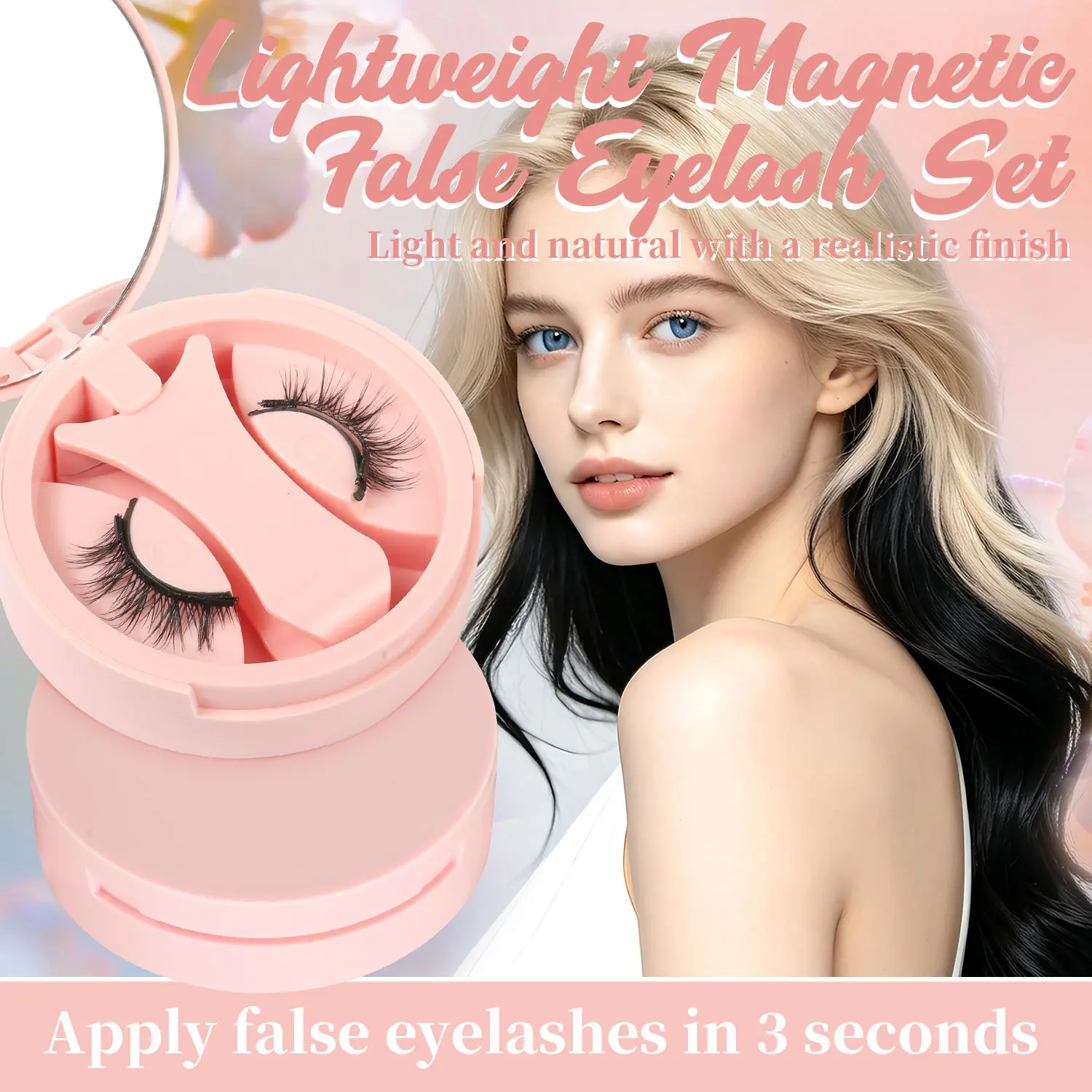Featherlight Magnetic Lash Set - Stunning Reusable Eyelashes in a Travel-Friendly Compact Box, Glam on the Go