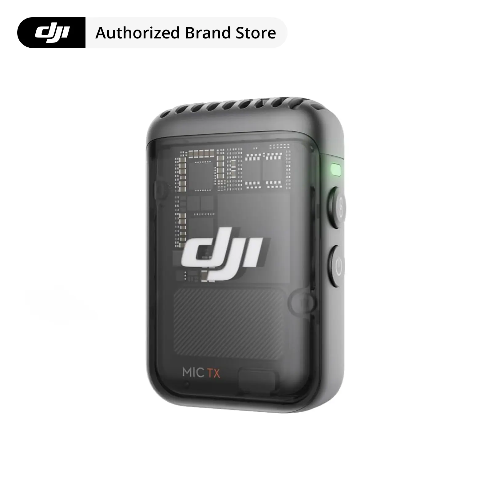 DJI Mic 2 Transmitter , Wireless Microphone with Intelligent Noise Cancelling, 14-Hour Internal Recording, 6-Hour Battery, Magnetic Attachment, Bluetooth Microphone, YouTube, Vlogs