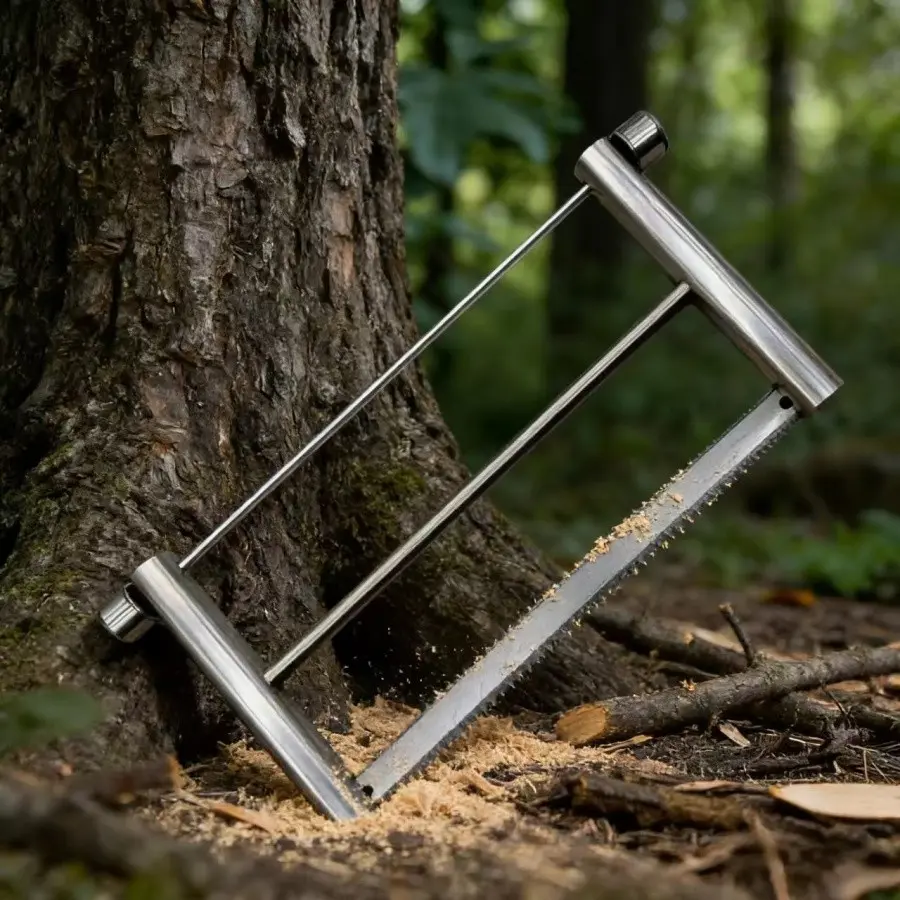 Portable Foldable Mini Saw, Full Stainless Steel Stable Small Manual Tool, Ideal for Outdoor Travel and Daily Use, Hand Tools Set, Folding Saw