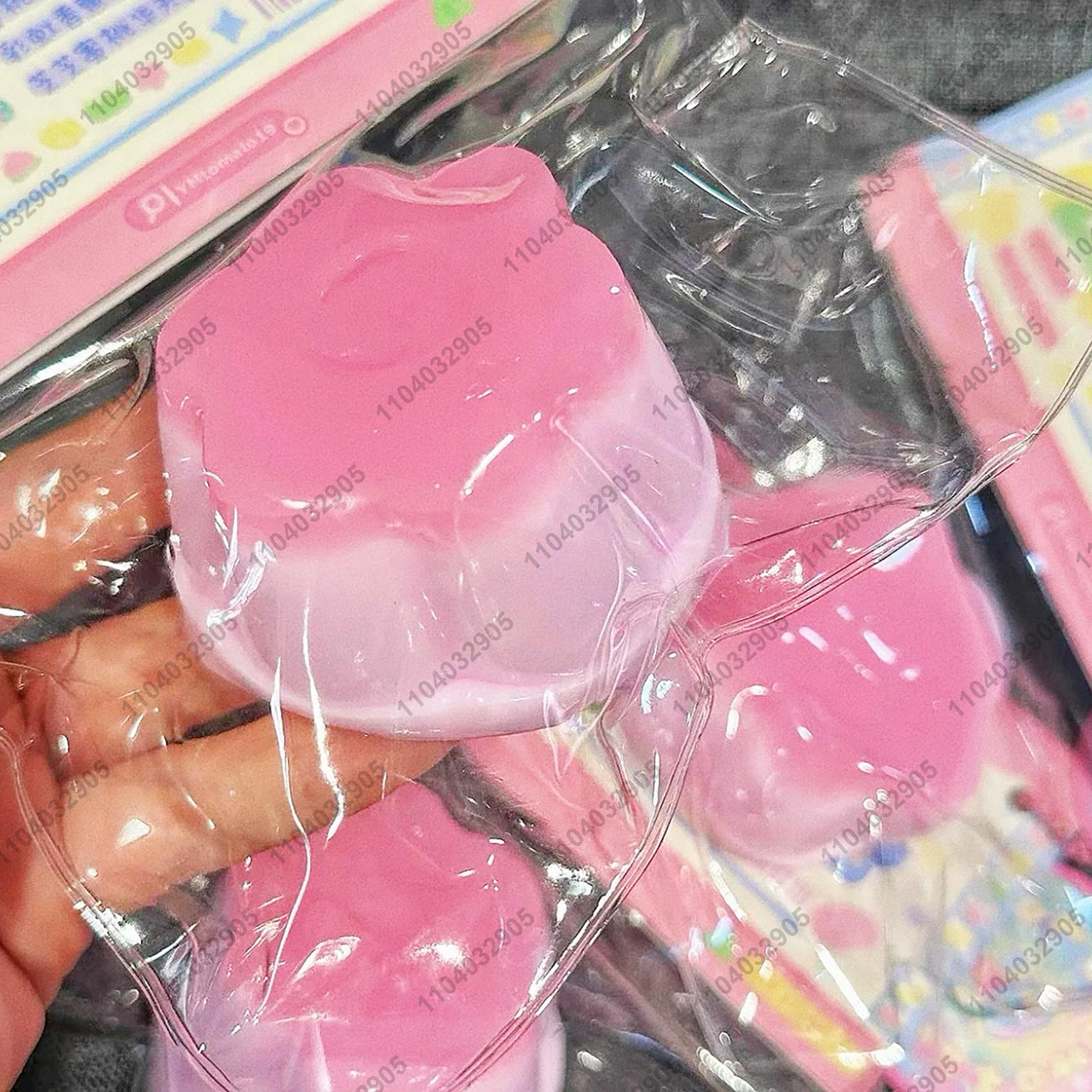 Strawberry Caramel Jelly Taba Squishy Soft Silicone Pudding Slow Rebound Squeeze Toy Hand Relaxation Venting Artifact