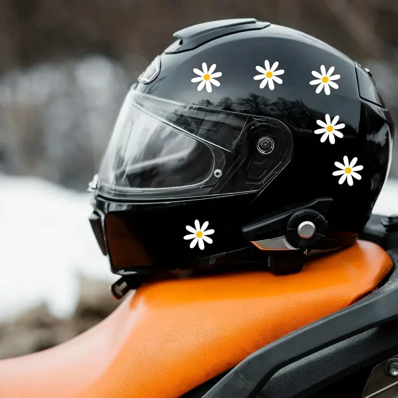 Flower stickers, little daisy stickers, small white spring flower party supplies for gifts, suitable for laptops, water bottles, mobile phones, cars, Easter, birthdays, weddings, brides, retro hippie style decorations, Christmas.