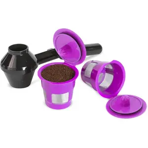 Cafe Fill Value Pack - 1-Stream Reusable K Cup Coffee Pod Filters & Scoop, Compatible with Keurig K-Duo, K-Mini, 1.0, 2.0, K-Series and Select Single Cup Coffee Makers
