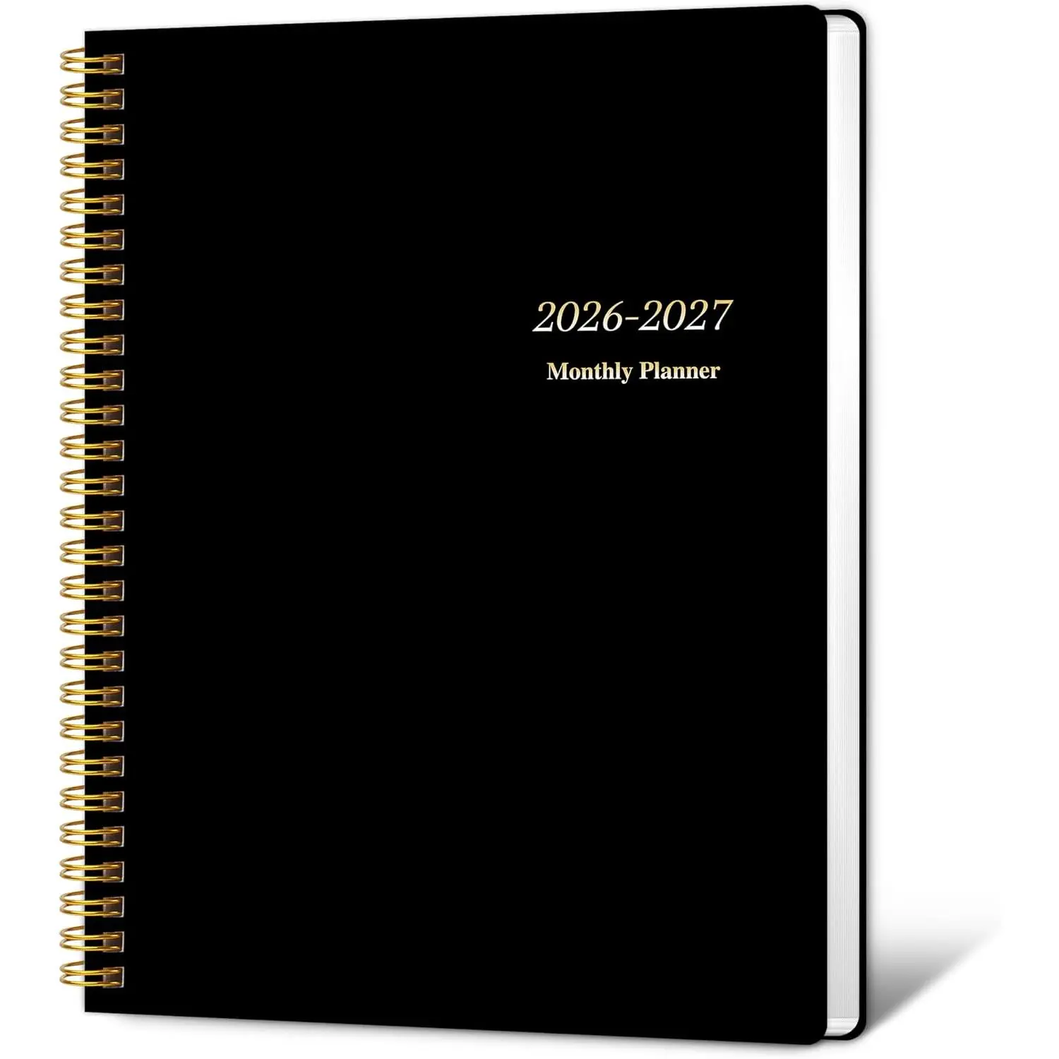 Monthly Planner 2026-2027, 2026 Calendar 24 Months Planner, Jan 2026 - Dec 2027, 7.5"x10", Personal Calendar with Monthly Goals, To-Do List, Habit , 2  for School Office  Planning(Black)