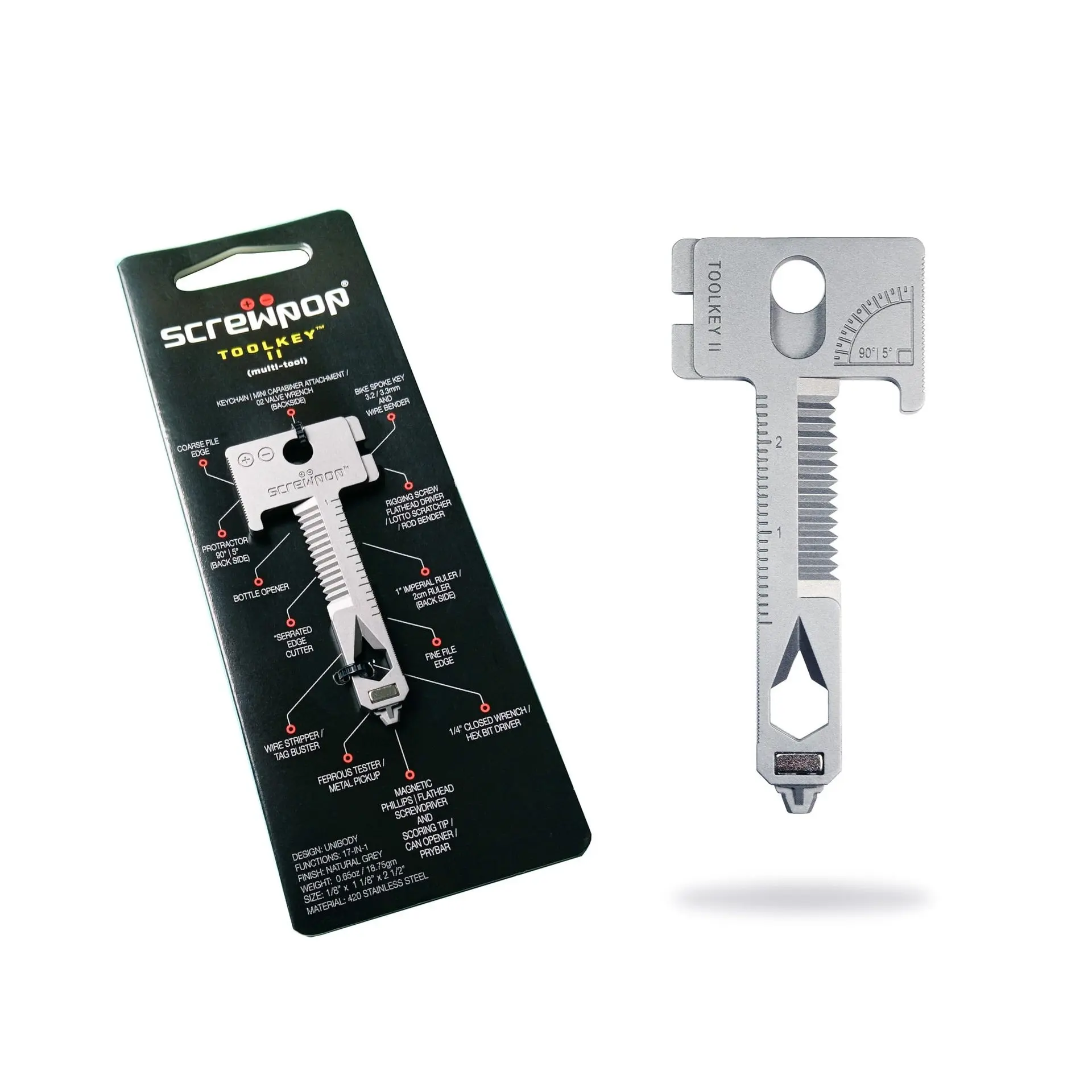 17-In-1 Multi-Function Tool Keychain, Repair Tool, Portable Handyman Kit, Essential DIY Tools, Compact Design, Versatile Utility