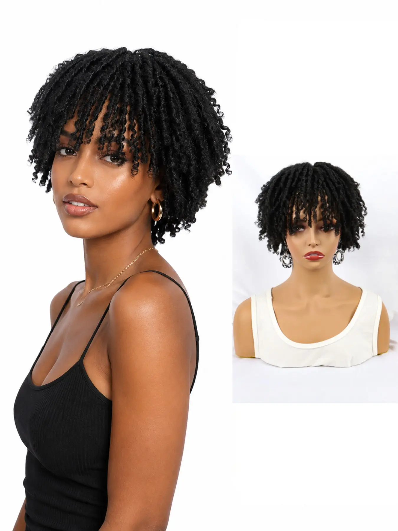 Short Dreadlock Hair Topper for Women, High Temperature Fiber Faux Locs Hairpiece, Natural-Looking Crochet Loc Extension, Lightweight Voluminous Hair Accessory for Quick Hairstyling