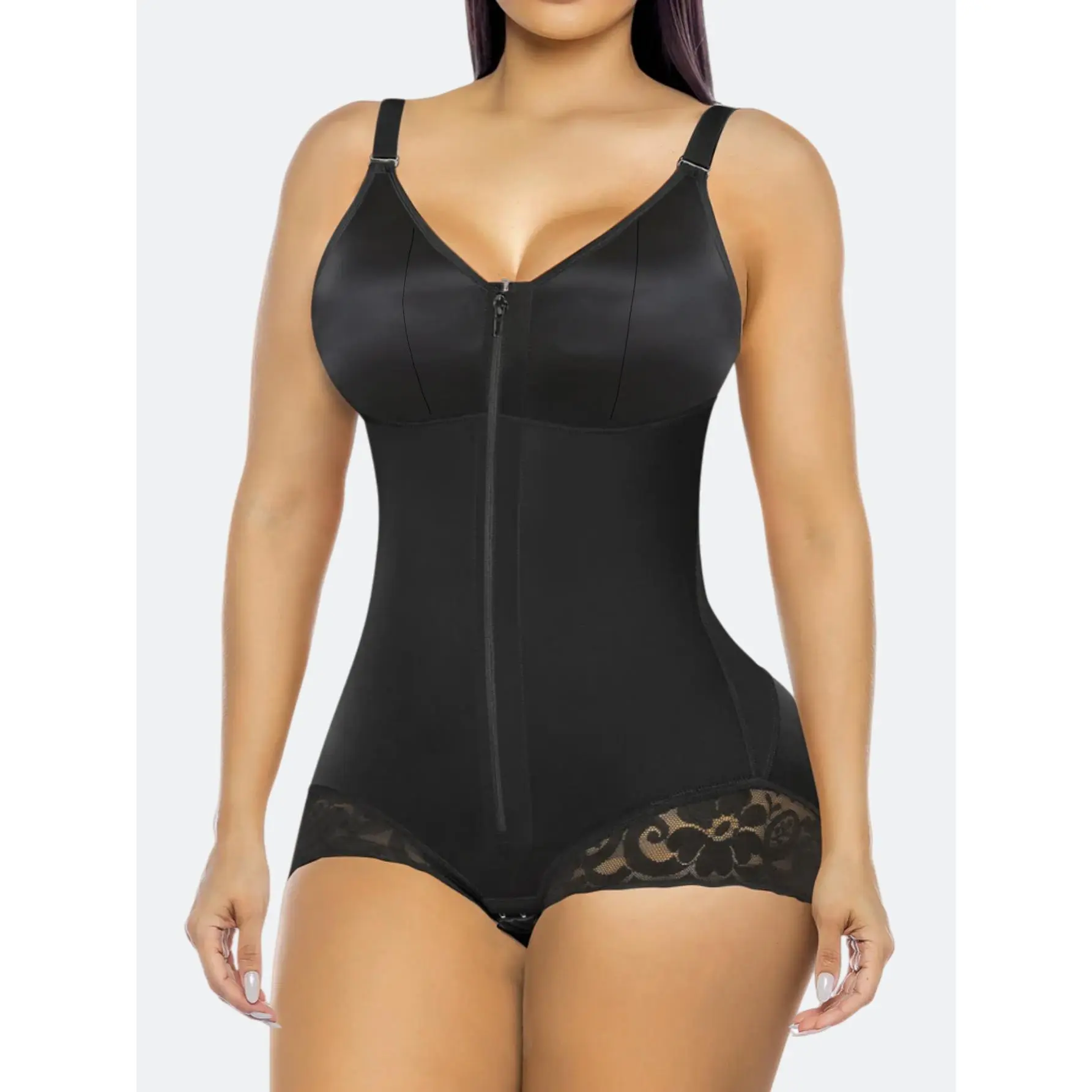 1pc Shapewear Double Compression Tummy Control Body Shaper Postpartum Butt Lifter Compression Garment-HAN