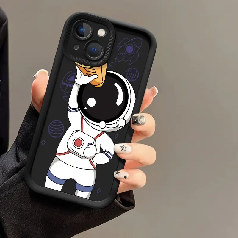 Cartoon Telescope Astronaut Phone Case for Iphone15/15Plus/15Pro/15Promax, Iphone 14/14Plus/14Pro/14Promax, Iphone 13/13Pro/13Promax, Iphone 12/12Pro/12Promax, Hone 11/11Pro/11Proamx, Iphone 7/8Plus, Iphone Xr/Xsmax Anti-Fall, Protective Case, Popular