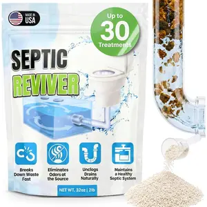 Septic   2 lb, Up to 30 Treatments - Septic  Cleaner with  Enzymes - Drainage Solutions to Digest Clogs, Odor, Sludge &
