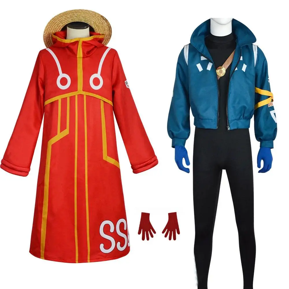 2024 New Anime Future Island Egghead Long Sleeve 02 Only Coat, Cartoon Character Cosplay Costumes for All Roles Including Luffy & Zoro, Party Uniform Cloth