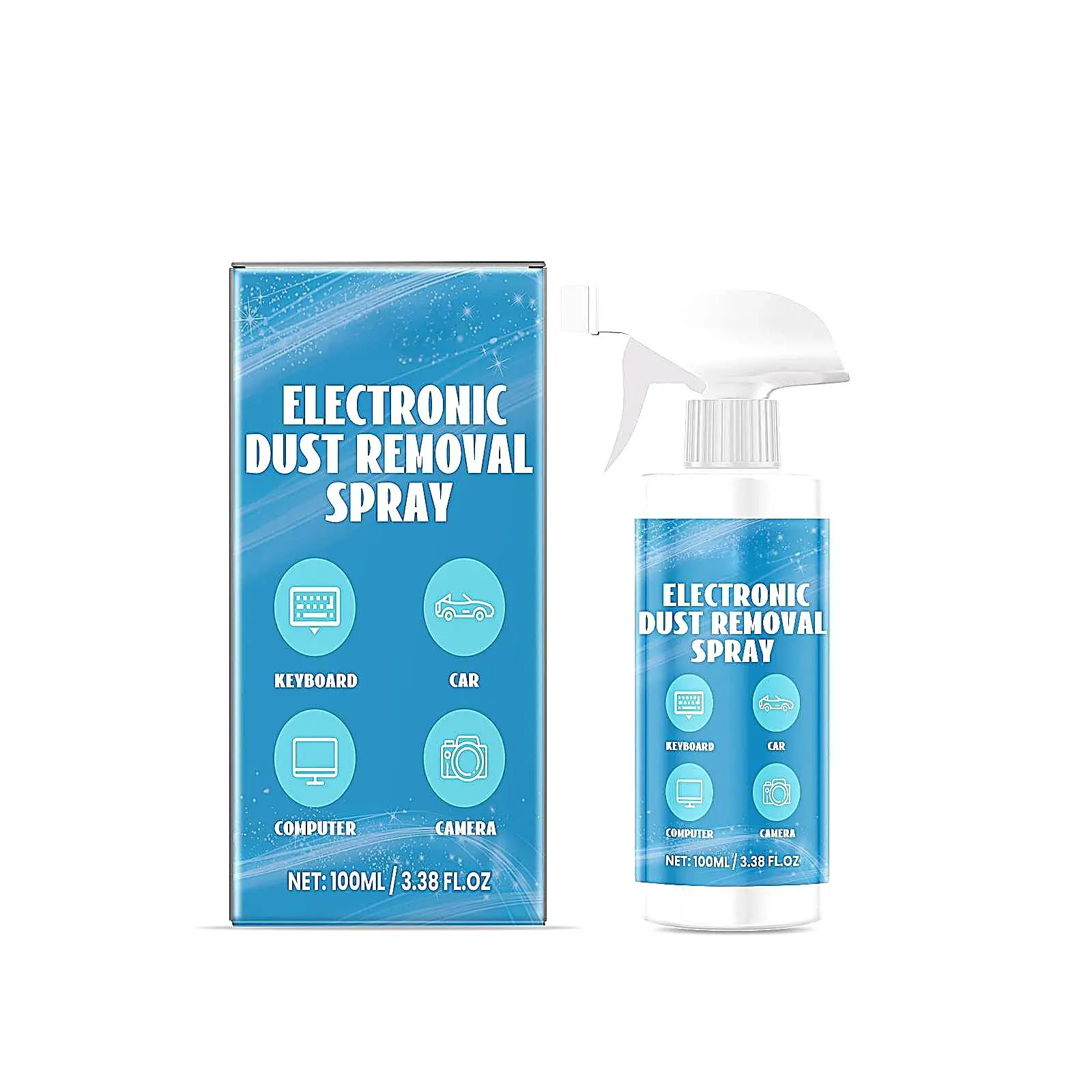 100ML Residue-Free Electronic Dust Removal Spray - Powerful, Pure, Nano Laptop Keyboard Cleaner for Electronics, Camera Lenses, Tough Device Equipment