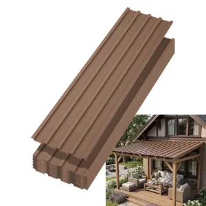 17.72"×73.23" Metal Roofing Panels – 10-Pack Waterproof Corrugated Galvanized Steel Sheets with Screws, Heavy-Duty Roofing for Carports, Pergolas, and Sheds – Easy to Install