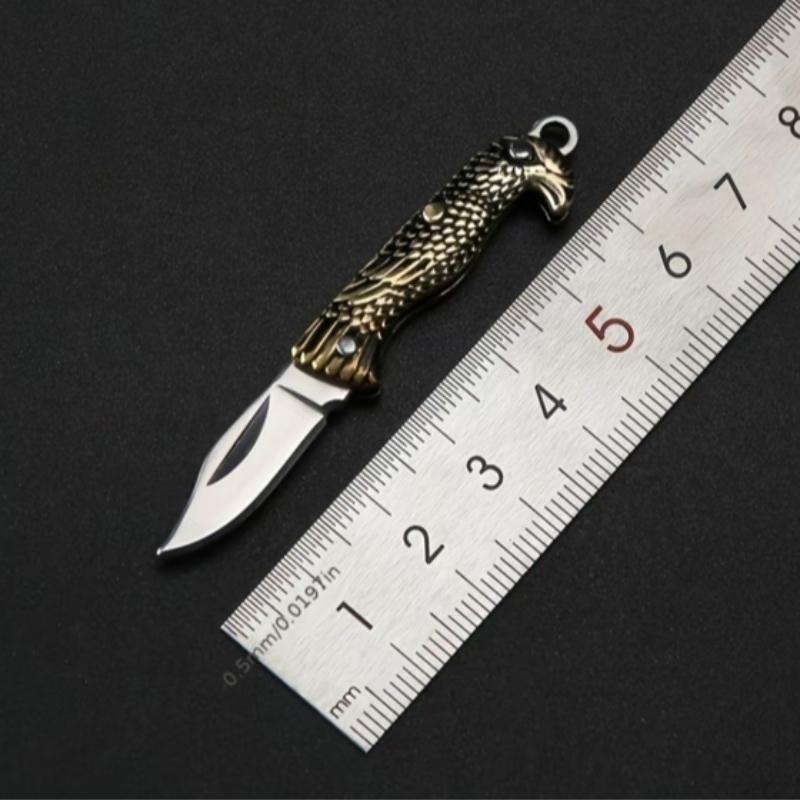 Practical Pocket Knife, mini small tools/pocket tools, copper eagle handle, ultra-small Edc multi-functional tool, for daily household use, perfect keychain accessory, Portable Hand Tool. Want to buy now!