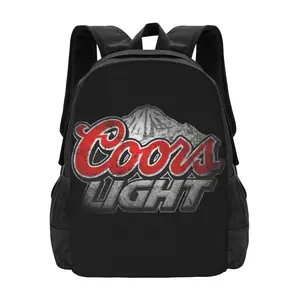 Coors Light Beer Backpack Fashion Travel Backpack Laptop Backpack 16ch Simple And Large Capacity