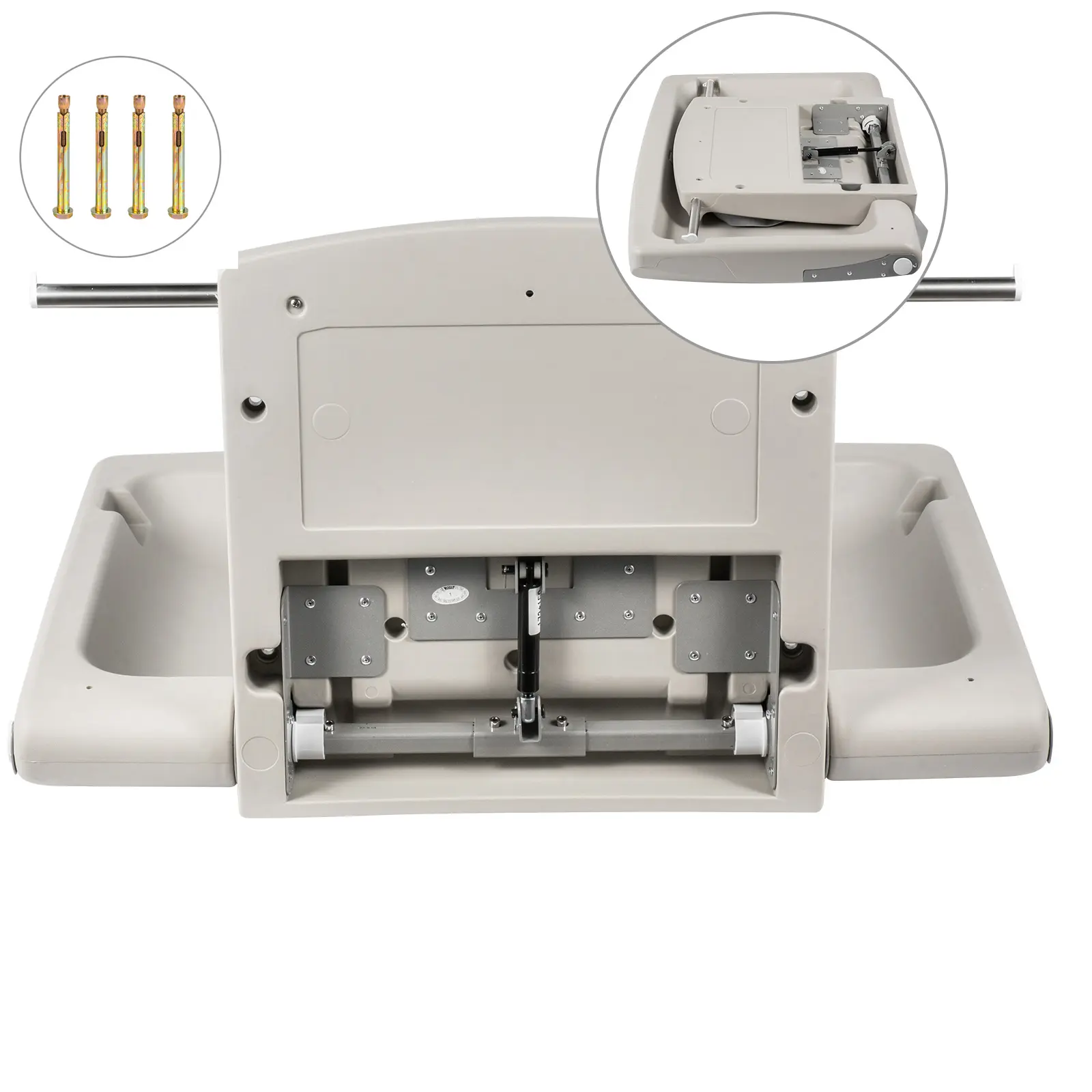 Horizontal Baby Changing Table Wall-mounted Baby Diaper Changing Station Vertical Fold Down Baby Changing Table