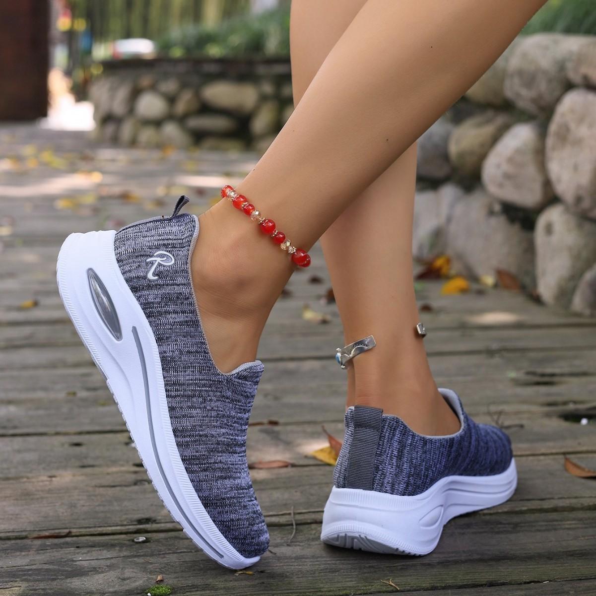 Women's Shoes 2026 Spring/Summer New Foreign Trade Women's Shoes Wholesale Height-Increasing Shoes Breathable Air Cushion Sports Shoes for Women